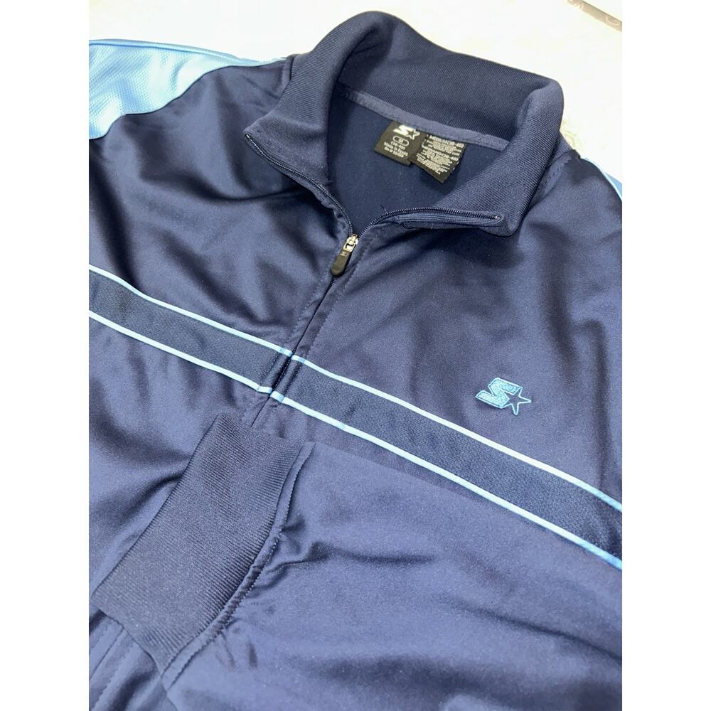 Starter Vintage Y2K Men’s Tracksuit Top Jacket Navy Blue Size Medium